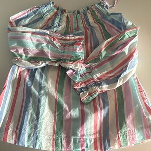 Brightly Colored Striped Top – Size 2T